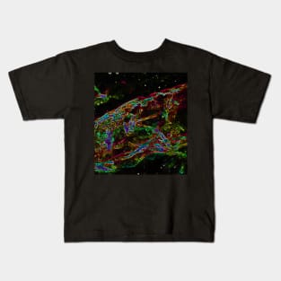 Black Panther Art - Glowing Edges 421 Kids T-Shirt